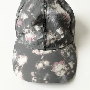 Lululemon Fast and Free Run Hat Tie Dye Grey Pink Adjustable Running Cap OS thumbnail 2