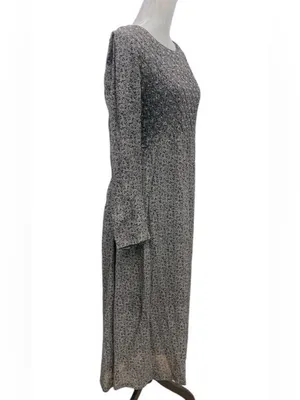 Sarah Elizabeth Vintage Floral Tie Back Pleated Maxi Prairie Dress size 10 thumbnail 4