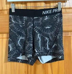 Nike Pro Dri-Fit Size Small Black and Grey Spandex Athletic Shorts thumbnail 1