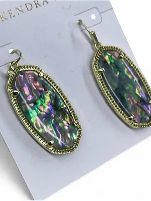 NWT Kendra Scott Elle  Abalone Elle Drop Earrings thumbnail 3