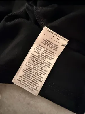 NWOT LRL Ralph Lauren Size L Black Top Cuffed Short Sleeve Stretch Classic Logo thumbnail 10