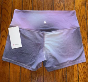 Lululemon Align Short High Rise 4” Aurora Haze Purple Size 14 NWT thumbnail 1