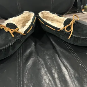 UGG Women's Black Moccasins with Tan Laces thumbnail 2