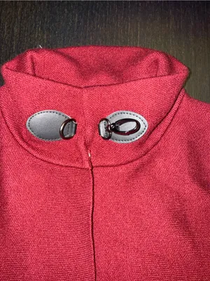 Adrienne Vittadini Red Short-Sleeve Knit Capelet Cardigan thumbnail 7