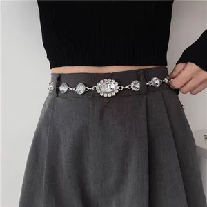 Korean Style Sexy Crystal waist Chain Belt thumbnail 1