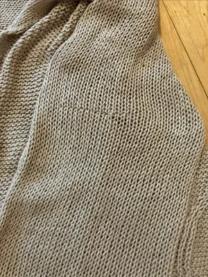 Wooden Ships Open Knit Tan Poncho Size Medium/Large thumbnail 7