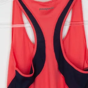 Patagonia Womens Fore‎ Runner Racerback Tank Top Size S Orange Hiking Outdoors thumbnail 6