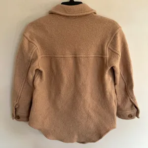 Wilfred Free Aritzia Ganna Shirt Jacket Camel Tan Boiled Wool‎ Shacket Small thumbnail 12