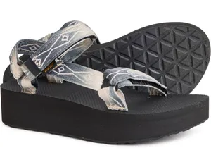Teva flat form sandals . Fabric upper/ rubber sole. Size 8 . NWT. thumbnail 1