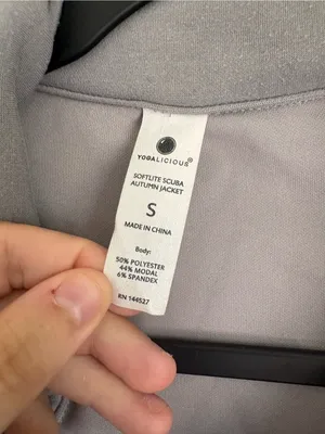 Yogalicious Light Gray Utility Jacket with Front Flap Pockets thumbnail 2