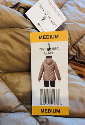 London Fog Down Jacket Lightweight Coat Womens Medium Champagne thumbnail 7