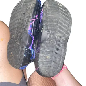 crocs classic fuzz lighting lined black / lined  size 6 thumbnail 3