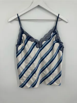 Victoria's Secret Striped Camisole V Neck Size Medium thumbnail 9