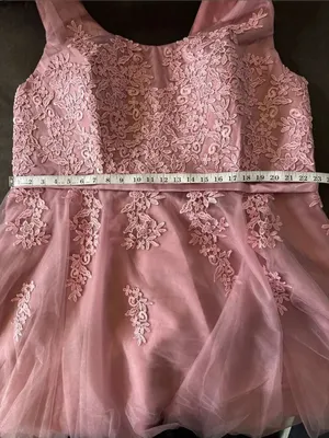 Women’s Pink Lace Short Tulle Prom Party Homecoming Dress Corset Back 24W **READ thumbnail 6