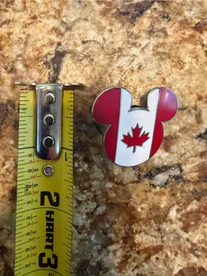 Epcot Canada Flag Disney Pin: Epcot World Showcase Mickey Head Canadian Pin 2000 thumbnail 5