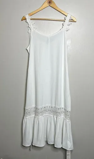 Cupshe White Lace Ruffle Peasant Maxi Dress thumbnail 4