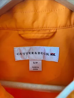 Cutter & Buck Orange Quilted Vest Jacket thumbnail 3