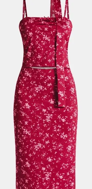 No Boundaries Cami and Midi Skirt with Scarf Set, 3-Piece, Women's thumbnail 1