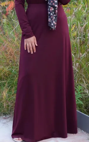 Boutique Spandex A-line maxi skirt- MAHOGANY thumbnail 2