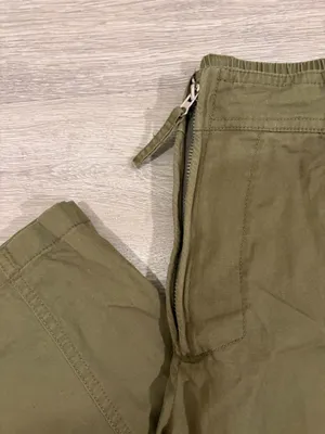 Tinsel Town Denim Couture High Waisted Cargo Pants Zip Front thumbnail 7