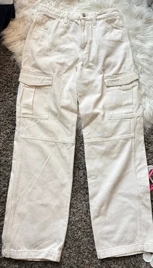 H&M Jeans Cargo White thumbnail 1