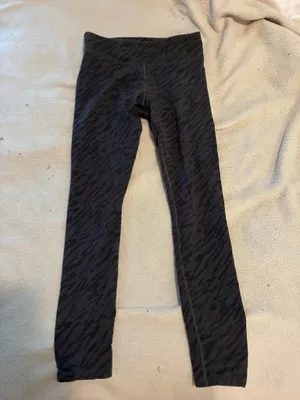 Pact Womens Black Organic Cotton Go-To Leggings Tonal Zebra Sz S thumbnail 2