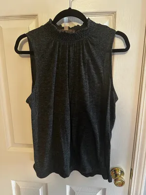 Sleeveless Smocked Neck Women’s Top thumbnail 1