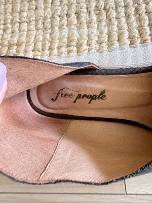 Free People Royale Dark Brown Snakeskin Leather Pointed Toe Flats Size 38 thumbnail 5