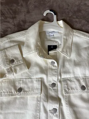 Parke x Target Cream Workwear Denim Shacket thumbnail 1