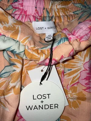 Lost + Wander Floral Button-Front Midi Skirt Size XS thumbnail 3