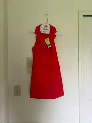 New Future Collective Red Sleeveless Blazer Dress thumbnail 3
