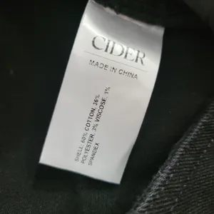 Cider Women's Medium High-Rise Wide Leg Black Denim Jeans NWT thumbnail 9