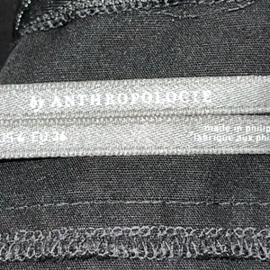 By Anthropologie Squareneck Slim‎ Mini Dress Sleeveless Black Linen Blend Size 4 thumbnail 7