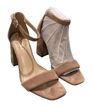 Sam Edelman Daniella Suede Ankle Strap Block Heel Square Toe Dress‎ Sandals thumbnail 1