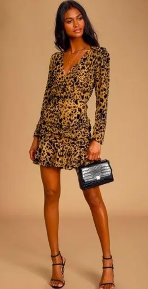 ASTR Cheeta Print Dress thumbnail 1
