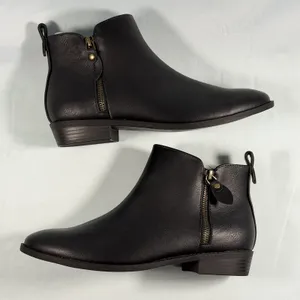 JOURNEE COLLECTION Size-8.5M‎ Womens Ellis Ankle Boot Shoe Black Faux Leather thumbnail 7