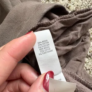 Aerie Brown Modal Blend Long Sleeve Hoodie Pullover Size Small thumbnail 6