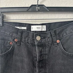 Mango Black/Gray straight Leg Jeans size 6 thumbnail 4