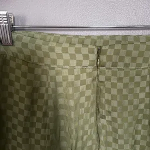 Le Lis Sage Green Checker Print Mini Skirt Size Medium Y2K Coquette thumbnail 7