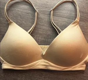 aerie Smooth T-Shirt Bra in Light Nude Tan thumbnail 1
