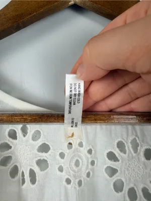 Vix Paula Hermanny white eyelet swim coverup size large thumbnail 5