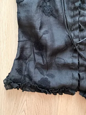 Black Floral Lace Corset Cami Top thumbnail 2