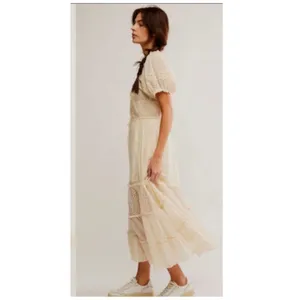NEW Free People Falling Sun Puff Sleeve Midi Dress Size XS thumbnail 8