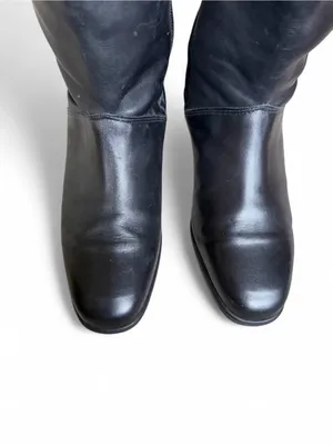 Vintage Regence Black Leather Knee High Boots Women’s Size 9 Made in Canada thumbnail 3