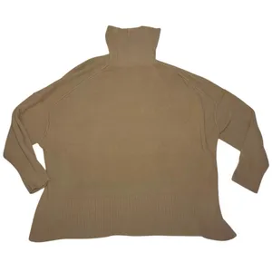 Aerie Oversized Turtleneck Soft Fuzzy Sweater Tan XXL Cozy Minimalist Olsen Y2K thumbnail 2