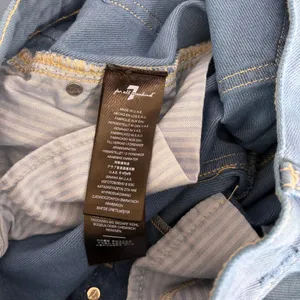 NWT!! 7 FOR ALL MANKIND Balloon Distressed Denim Jeans Tapered Blue Size 26 thumbnail 11