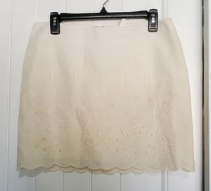 Richmond white linen Skirt Size 8 thumbnail 1