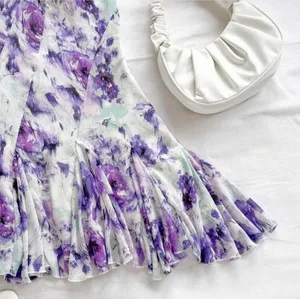 SheIn One shoulder dress purple thumbnail 5