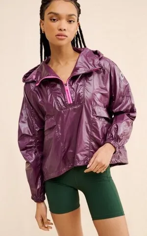 FP Movement Spring Shower Packable Solid Rain Jacket thumbnail 1