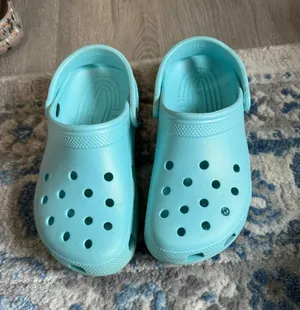 Crocs Shimmer Blue Clogs thumbnail 1